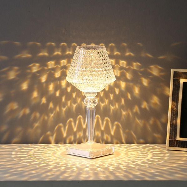 lampe de table effet cristal sparkle