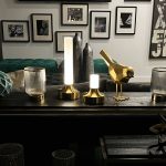 lampe de table élégante en métal