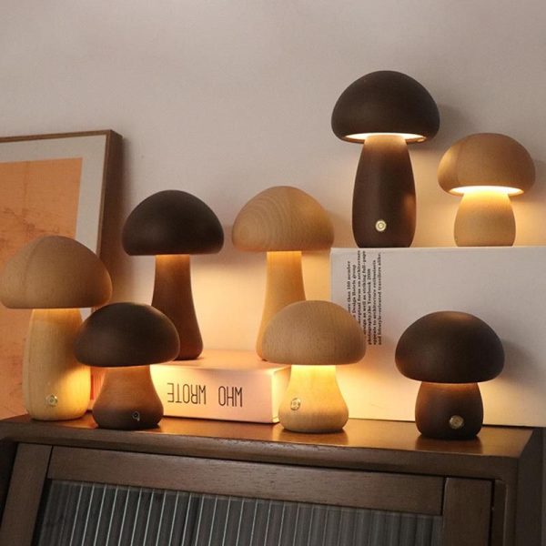 lampe de table mini champignon