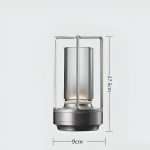 lampe de table rechargeable et étanche