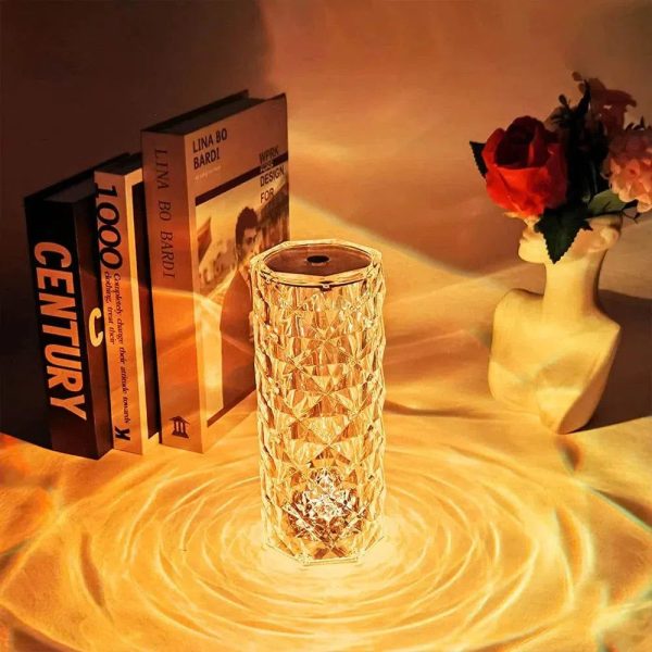 lampe en cristal élégante tactile