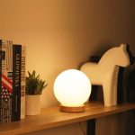 lampe LED ronde pour chevet