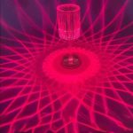 lampe multicolore en cristal chic