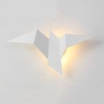 lampe murale oiseaux en métal