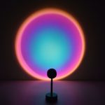lampe projetant coucher de soleil