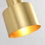 lampe suspendue dorée pour chevet