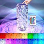 lampe tactile moderne en cristal