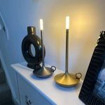 lampe vintage à bougie sans fil
