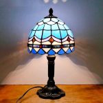 lampe vintage en verre Tiffany