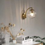 luminaire mural en verre LED éclat