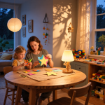 Lampe de table sans fil design dans une ambiance familiale