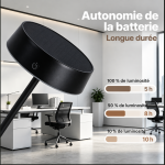 Lampe de table rechargeable avec batterie 2000 mAh
