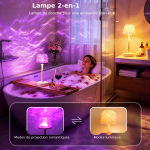 Lampe champignon avec modes de projection lumineux et ambiance relaxante