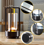Lampe de table rechargeable au design moderne