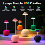 Lampe champignon LED rechargeable RGB design Tumbler