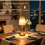 Lampe de chevet LED avec trois couleurs d'éclairage