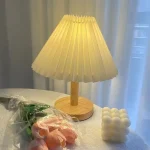 Lampe de chevet bois lumière chaleureuse