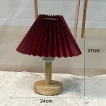 Lampe de chevet bois design nordique