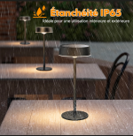 Lampe de table rechargeable étanche avec protection IP65